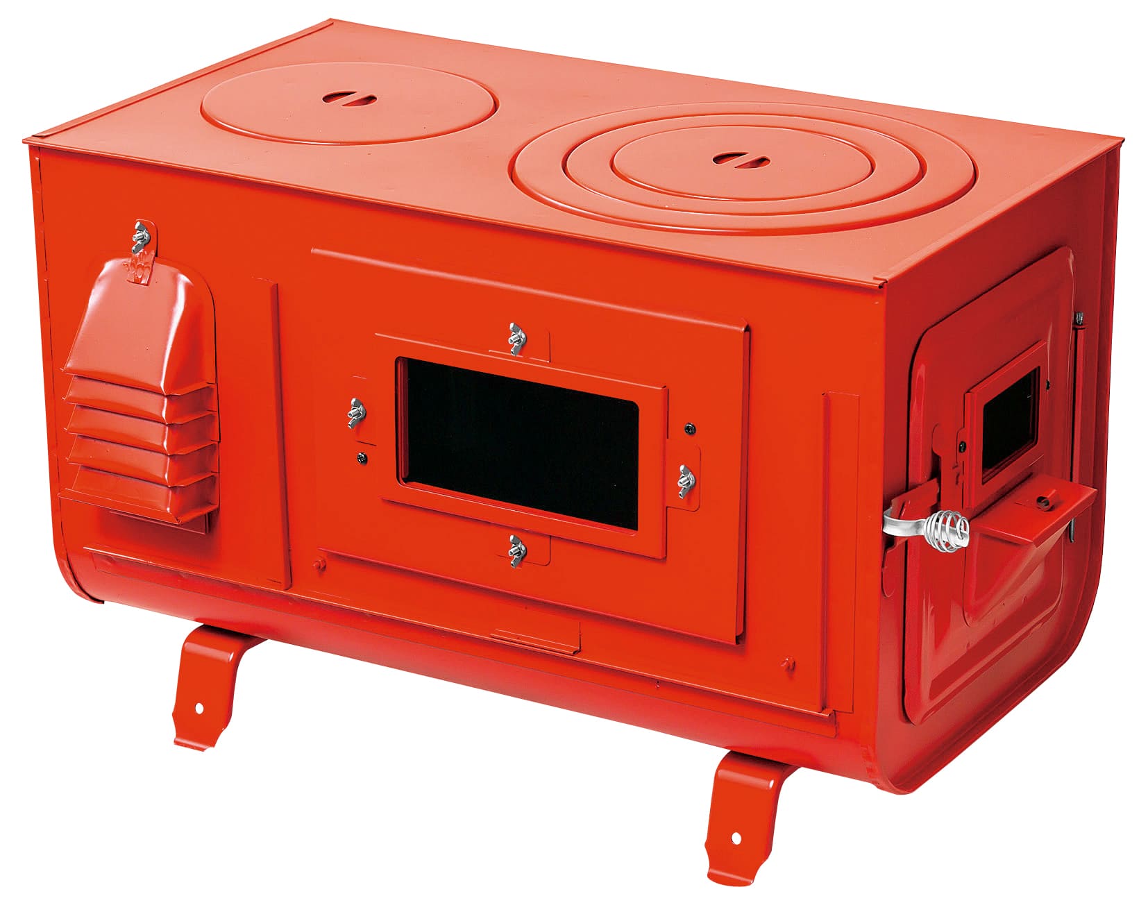 カラー角型3面窓付薪ストーブ”FIRE SIDE” 商品詳細│薪