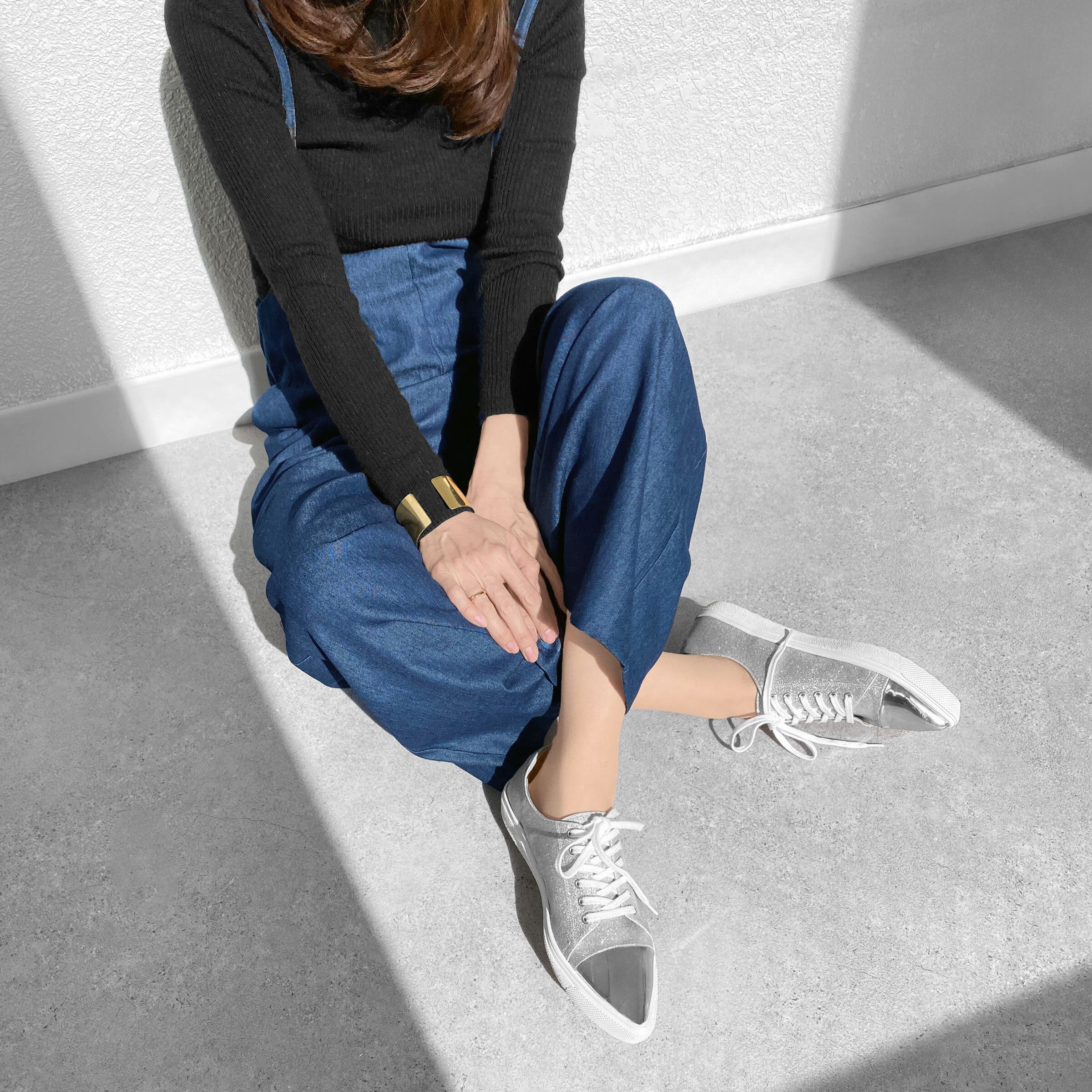 2026SSBI：ポインテッドトゥ レースアップ スニーカー（m1001