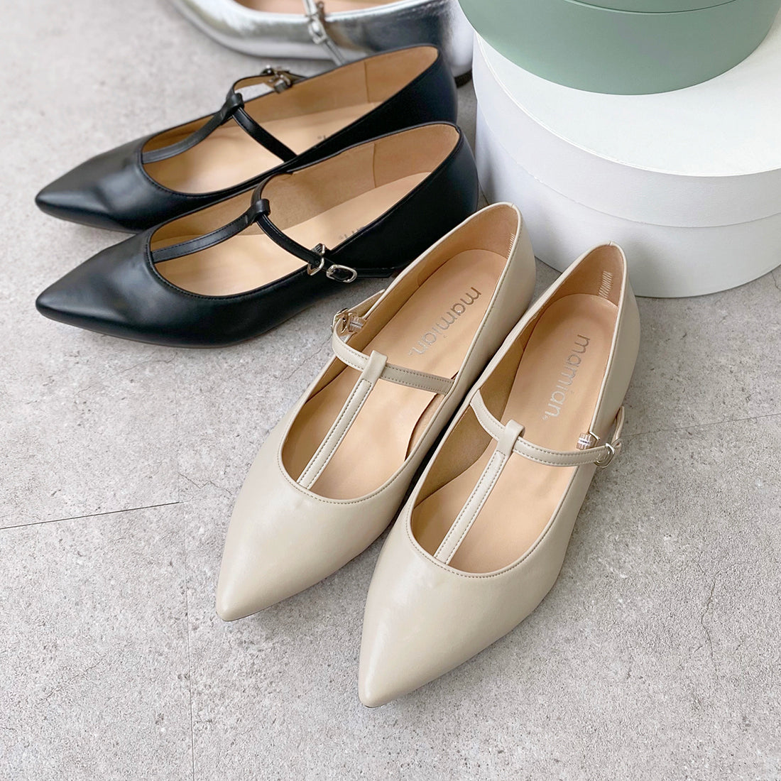 Tストラップ パンプス＆フラット コレクション – mamian マミアン公式