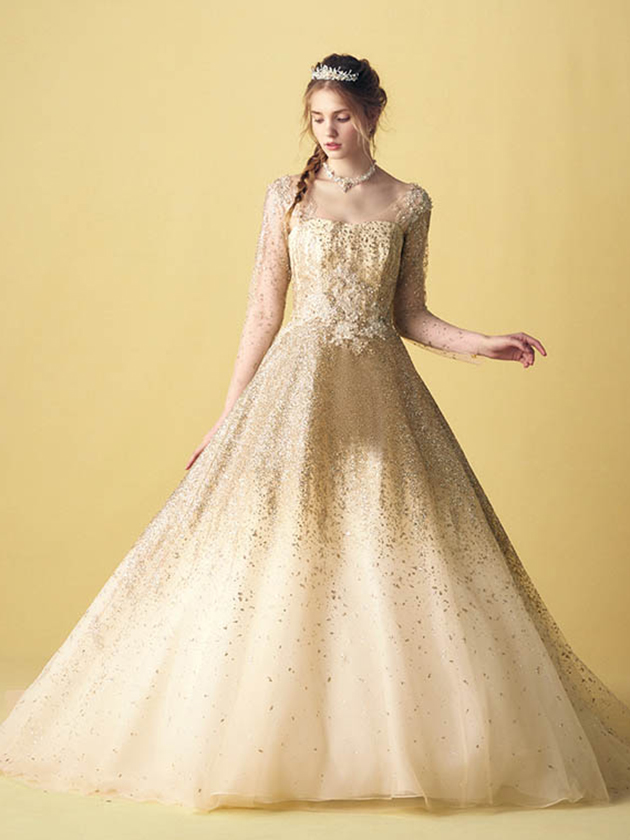 ANT0196 gold | ウエディングドレス『マリアローザ（MARIAROSA）』