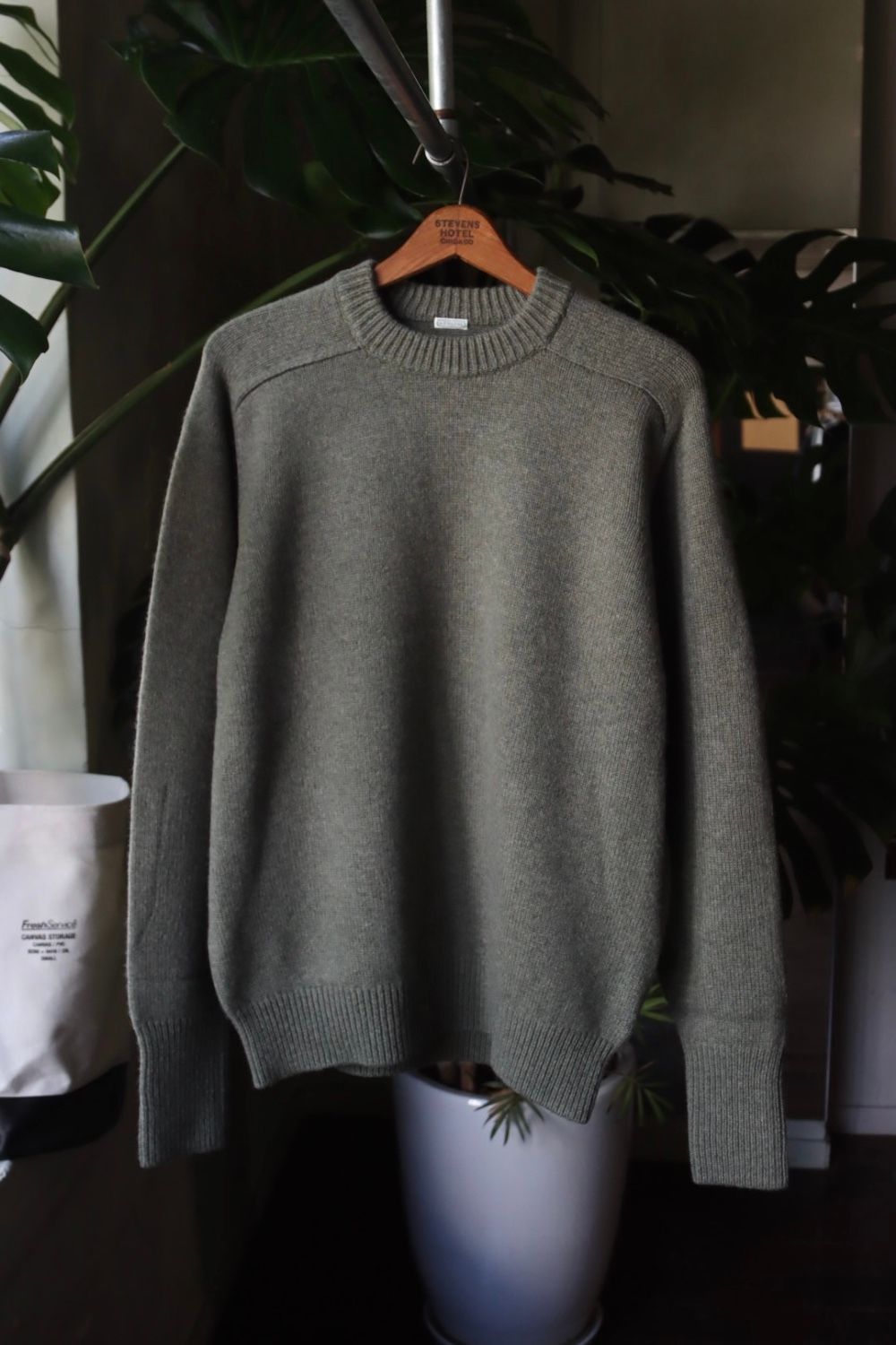 A.PRESSE - アプレッセ22FW Pullover Sweater(22AAP-03-05H)GREEN | MARK