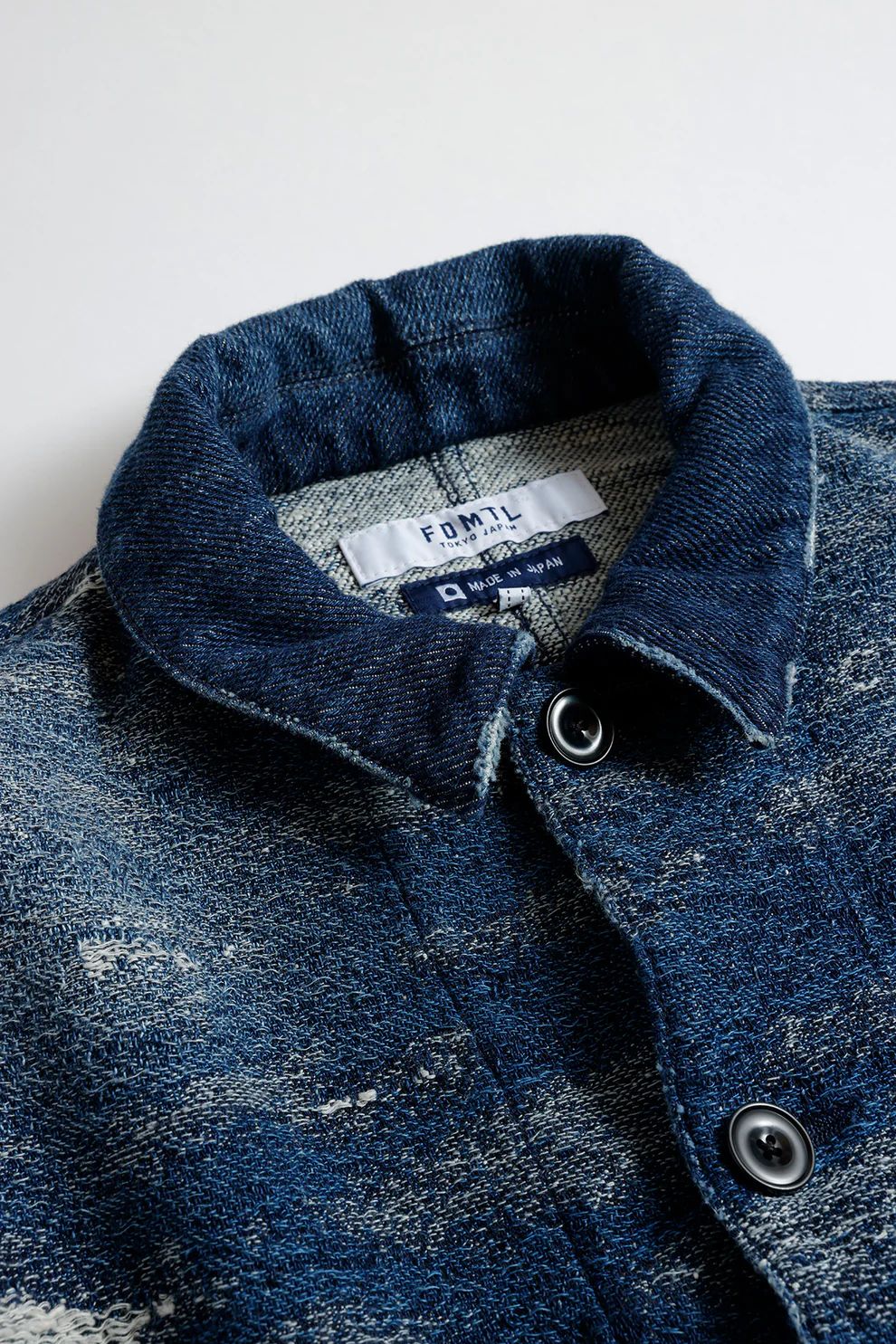 FDMTL - ファンダメンタル デニムジャケット JACQUARD DENIM COVERALL