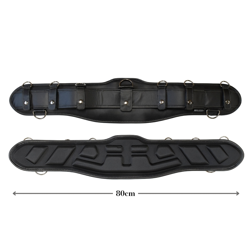 SHOX 牛本革 腰道具 サポートベルト サポーター 胴当 腰当 EVAプレス