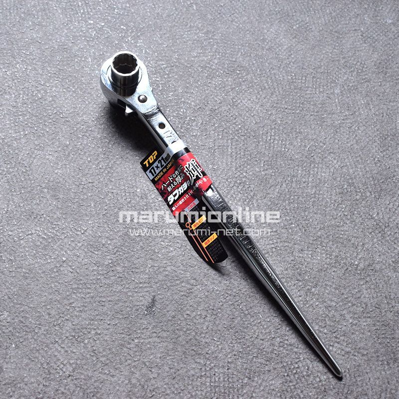 トップ TOP工業 タフガチャ 輝 磨き仕様 極太 ラチェットレンチ 17