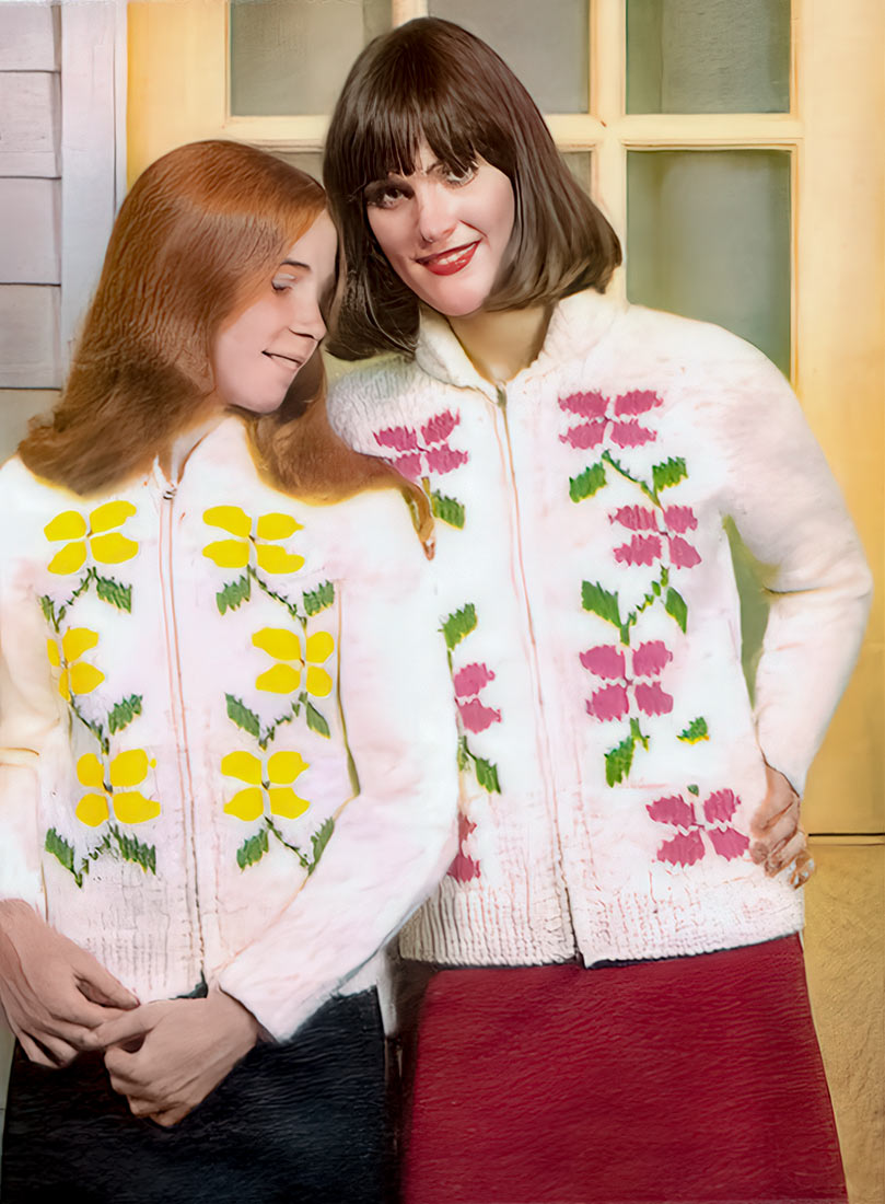 Ladies' Cardigan - Rambling Rose Pattern – Mary Maxim