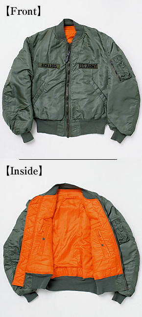 USAF(米空軍) NAM戦(60's) MA-1 フライトジャケット/MIL-J-8279D/DSA 1