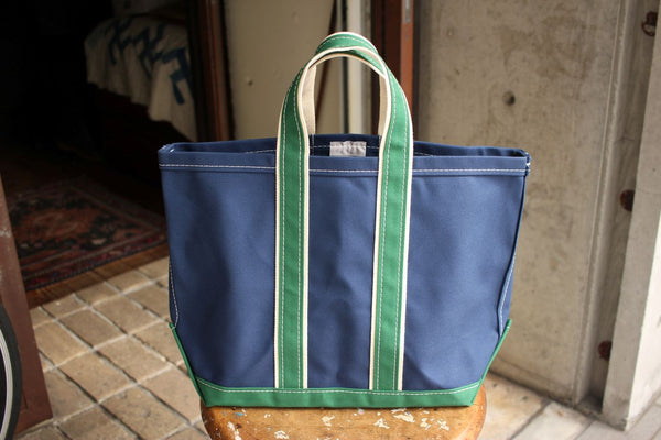 WORKERS / Deluxe Tote Bag (Navy Body x Green Handle) – McFly