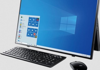 NEC、カフェボードデザインの一体型パソコン「LAVIE Home All-in-one