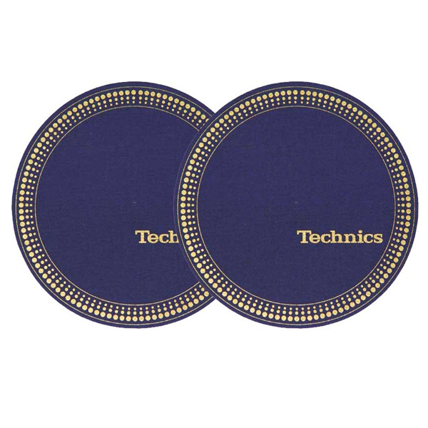 Technics(テクニクス) ／ Slipmats (Strobo blue-golden) スリップ