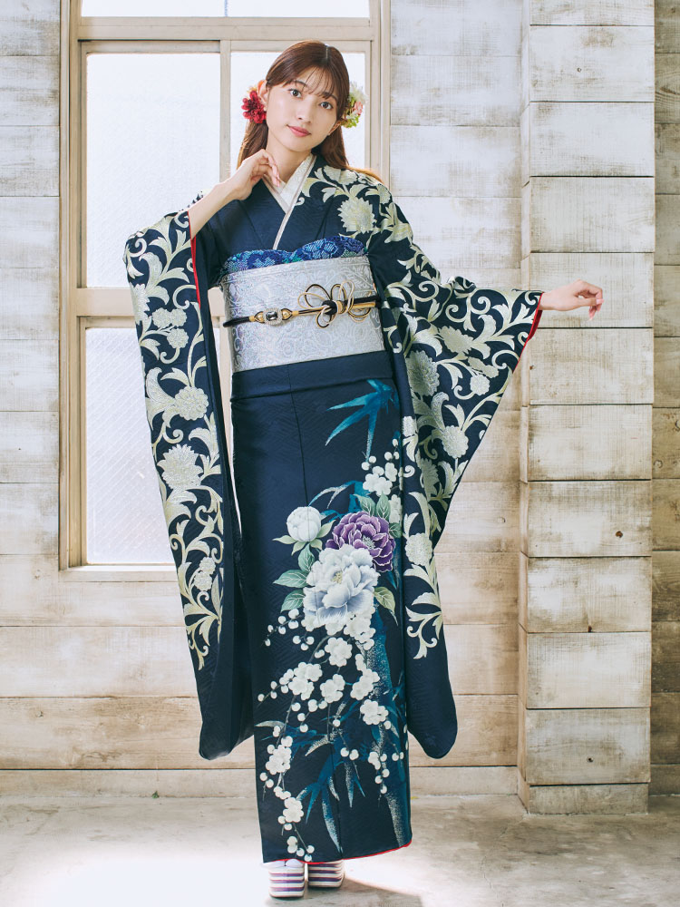 シンプルモダン振袖 H-708 | 岐阜・大垣・一宮で振袖レンタル・購入