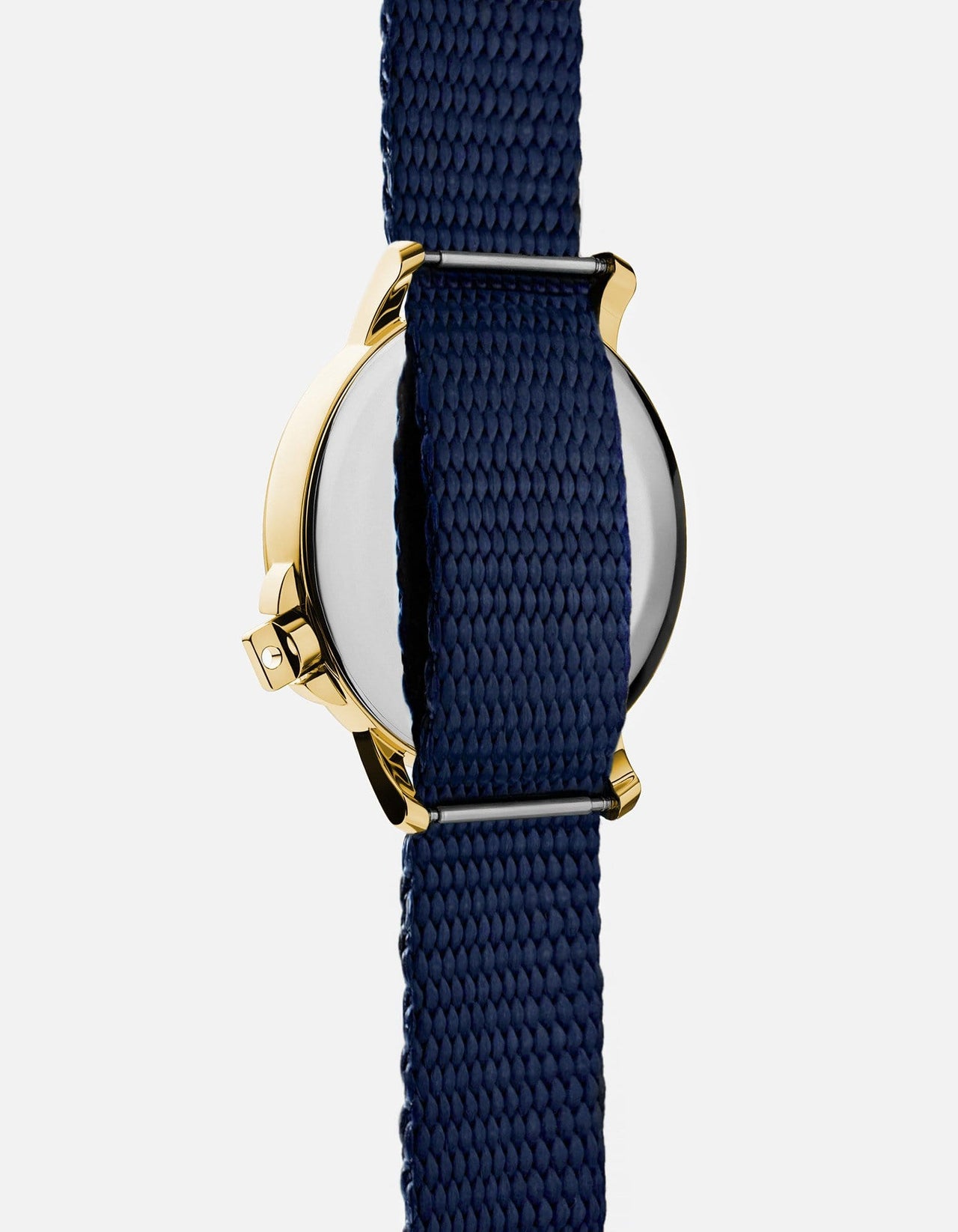 M12 Swiss Watch Gold|Navy on Nylon, Navy Blue | Miansai