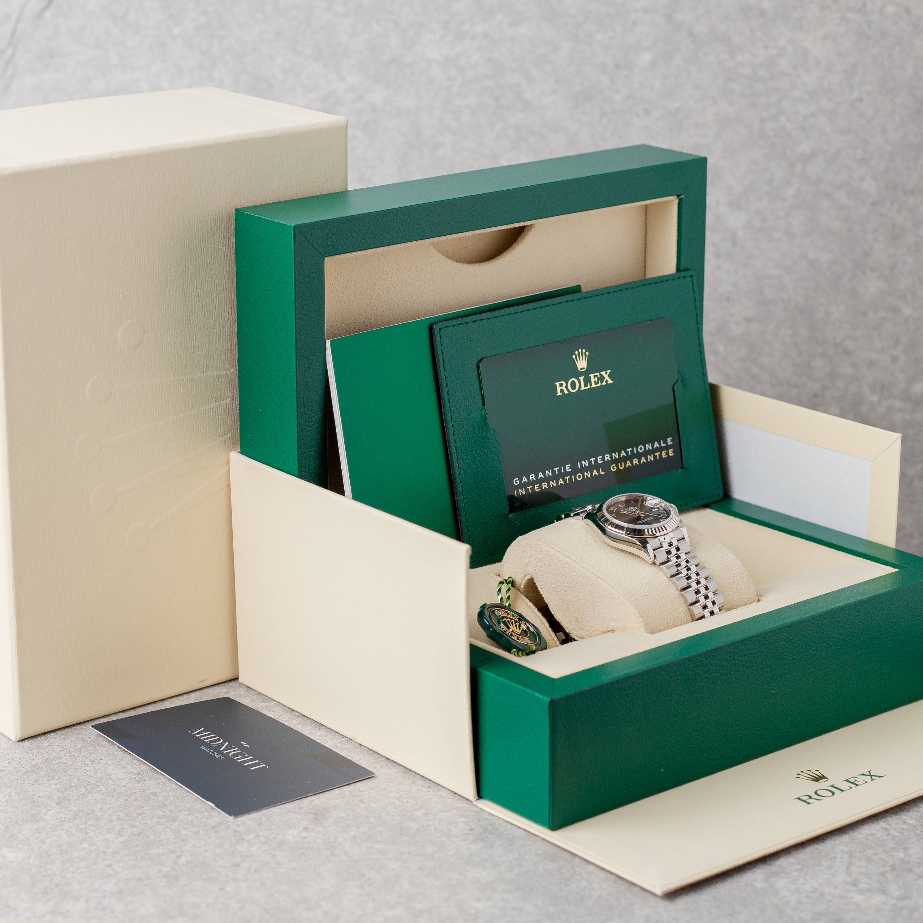 ROLEX LADY-DATEJUST 28 DARK GREY REF: 279174 – Midnight Watches