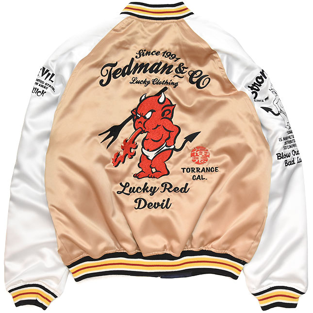 テッドマン(TEDMAN)「RED DEVIL」リバーシブルスカジャン/TSK-059