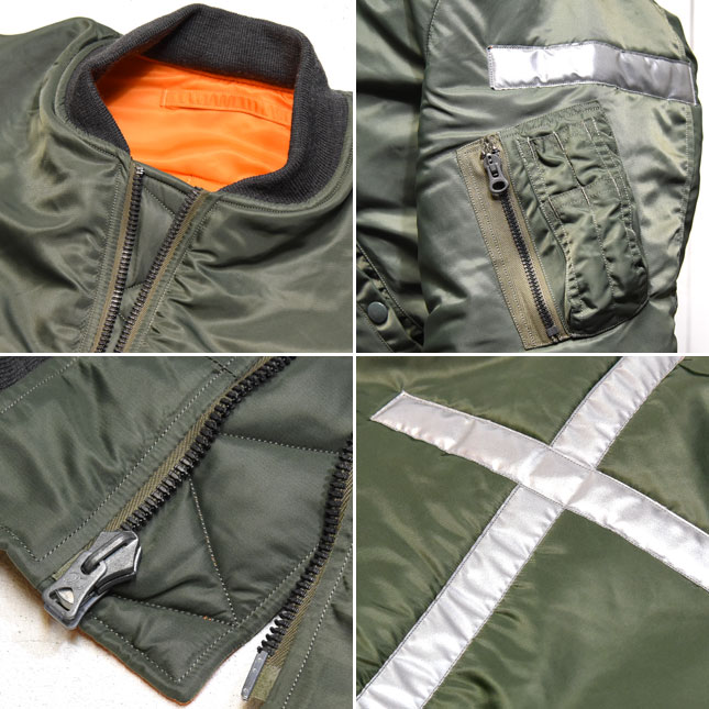 極上M番 バズリクソンズ MA1 リフレクター カスタム サイズ L BUZZ