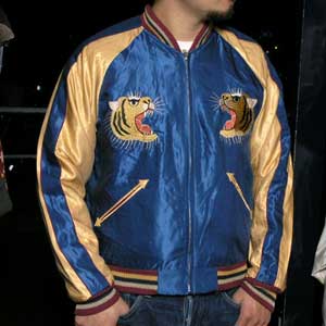 テーラー東洋スカジャン/虎Japan×New Yorkサテンスカ/NO185・tt11696