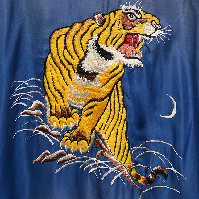 テーラー東洋スカジャン【ROARING TIGER×JAPAN MAP】サテンスカ