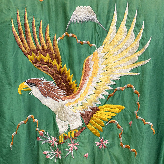 テーラー東洋スカジャン【EAGLE×DRAGON】サテンスカ・エージングモデル