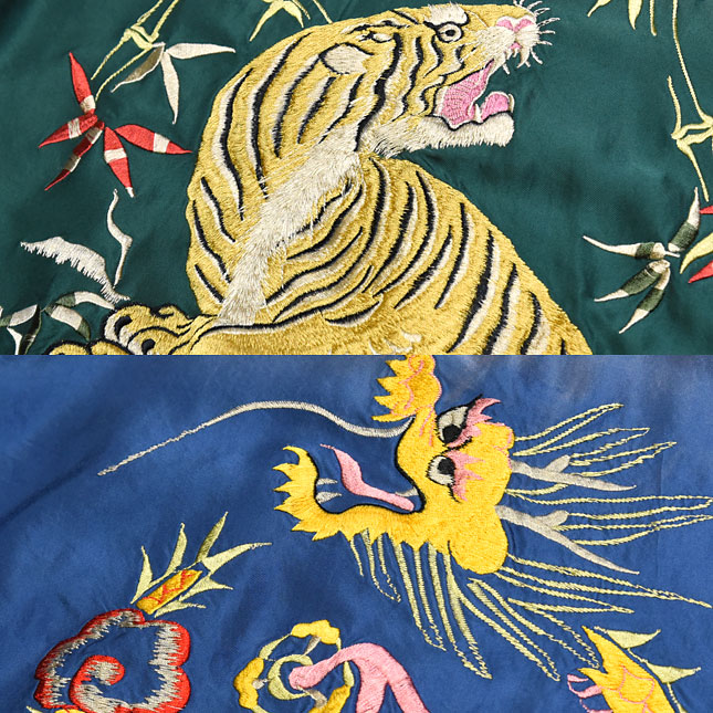 テーラー東洋スカジャン【Roaring Tiger×Dragon】サテンスカ