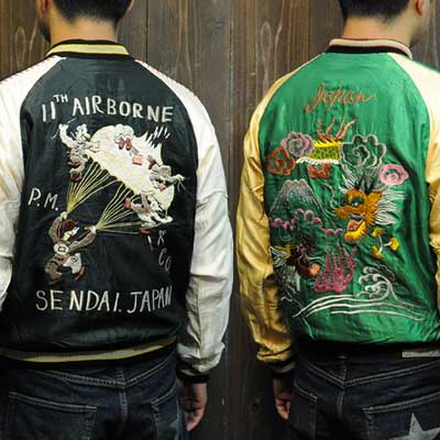 テーラー東洋スカジャンSOUVENIR JACKET「PARACHUTE×龍」復刻