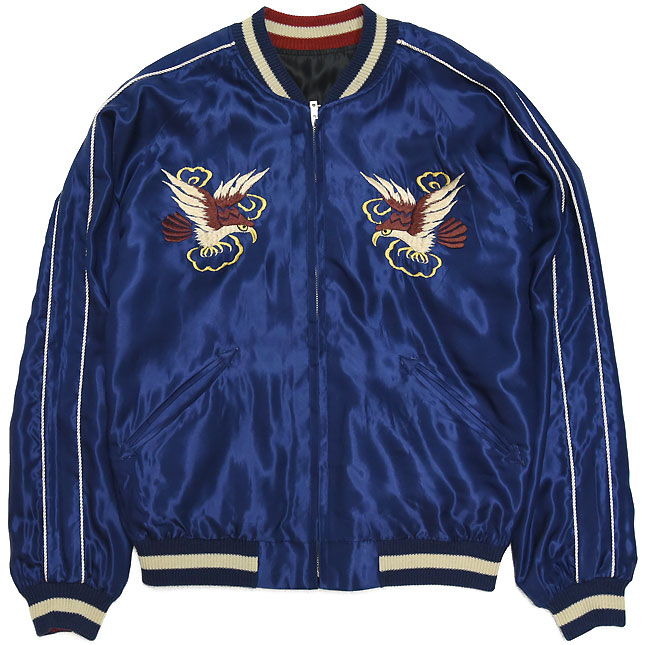 東洋スカジャン「DRAGON HEAD×ROARING TIGER」リバーシブルアセテート