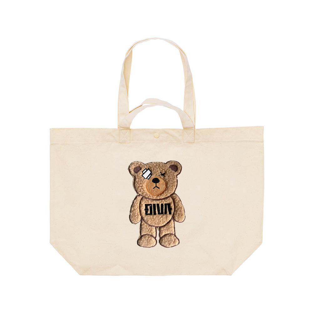 3D刺繍 クマ 虎 キャンバスバッグ キャンバス 2WAY トートバッグ 全
