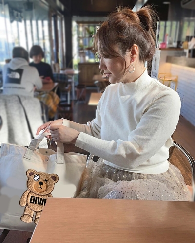 3D刺繍 クマ 虎 キャンバスバッグ キャンバス 2WAY トートバッグ 全