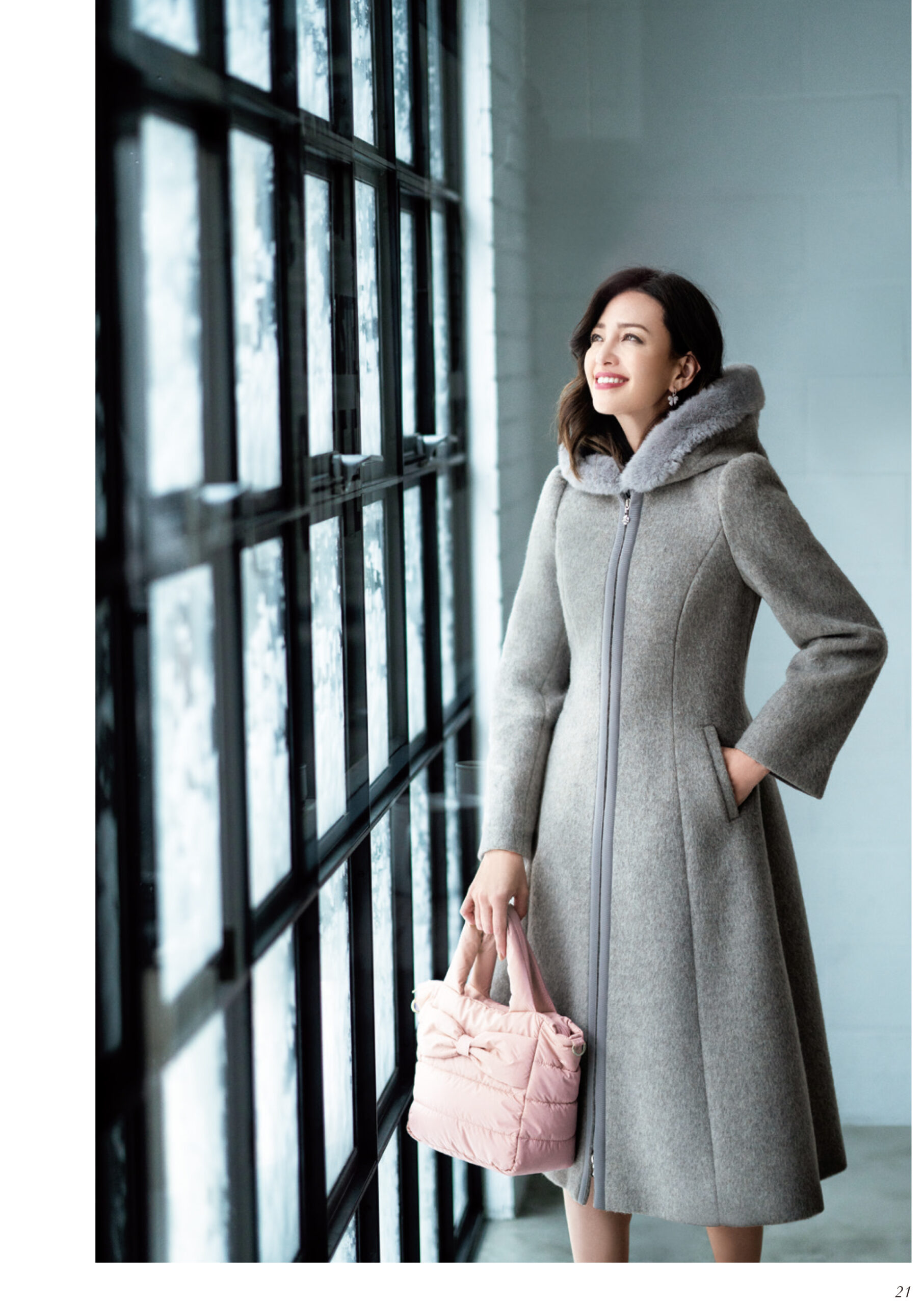 M'S GRACY エムズグレイシー 2way アンゴラウール コート M'S GRACY