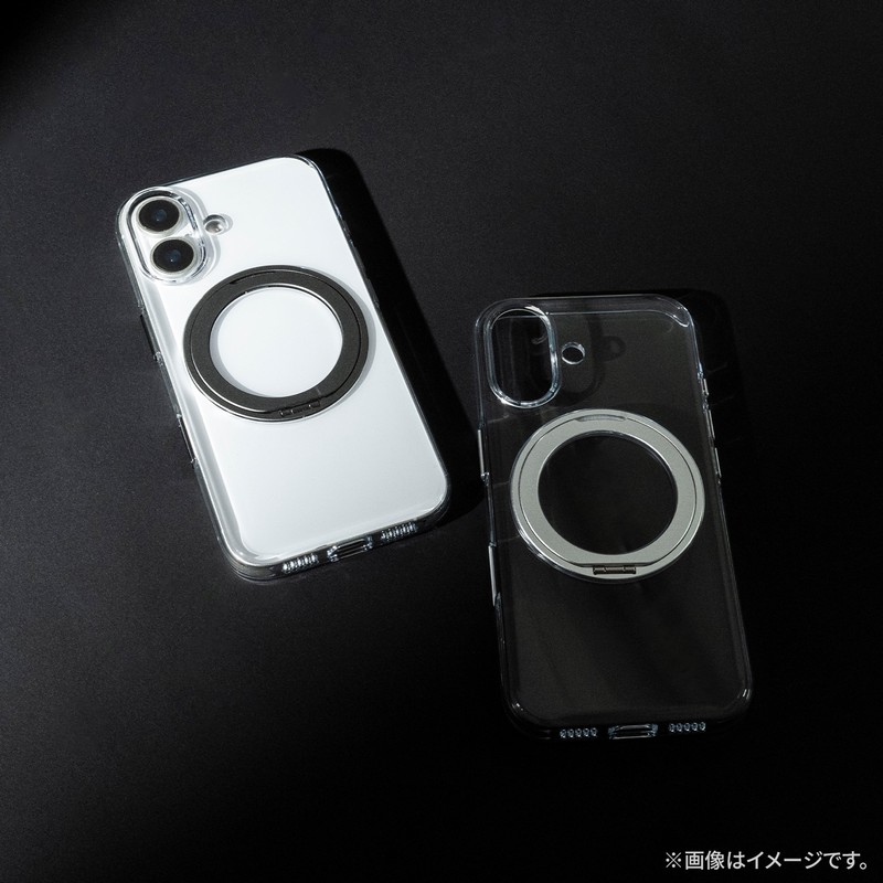 iPhone 17 360度回転スタンド付き超透明ハードケース 「MASTER CLEAR