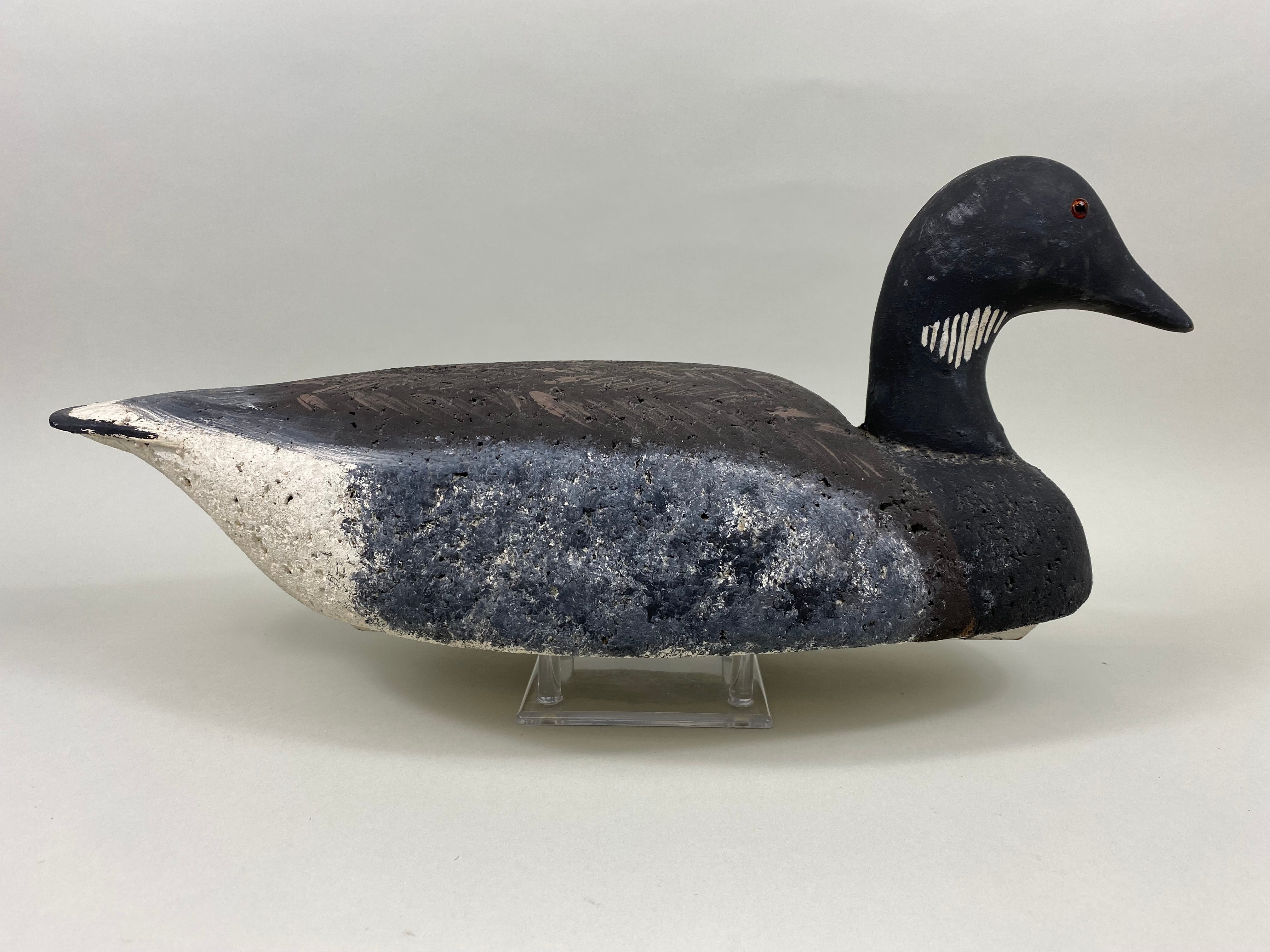 L. L. Bean Rare Brant Cork Decoy (#7481) - Muddy Water Decoys