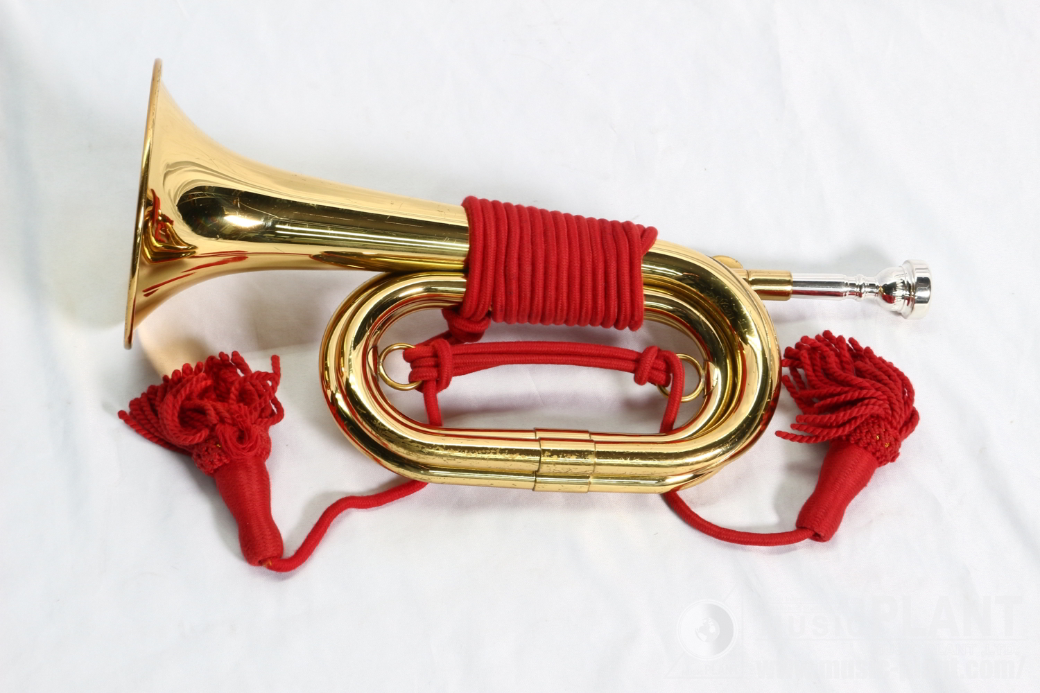自衛隊納入品 下倉楽器製 信号らっぱ 信号喇叭 三つ巻き 自衛隊納入品