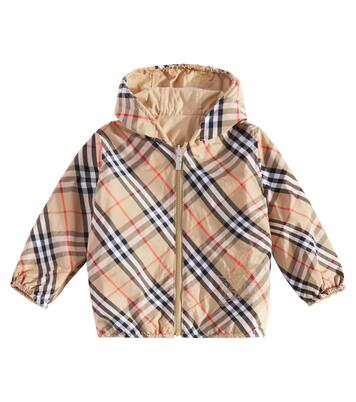 Burberry Check reversible technical jacket in beige - Burberry