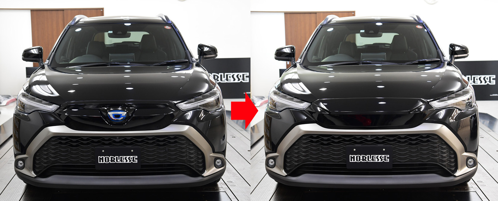 NOBLESSEカローラクロス マークレスKIT