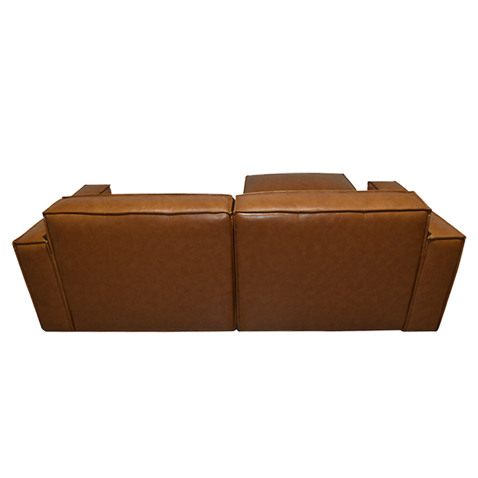 カウチソファZM890【送料・開梱設置無料】ブラウンレザー | NOCE