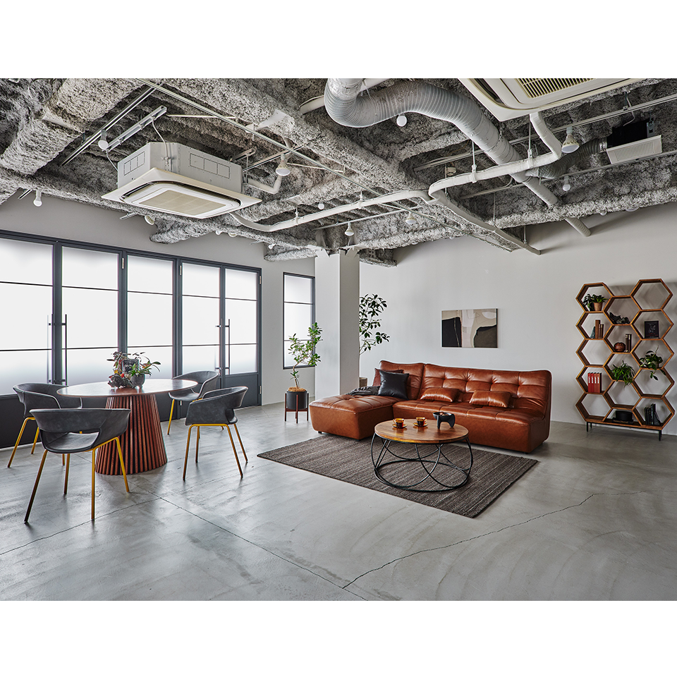 カウチソファZM890【送料・開梱設置無料】ブラウンレザー | NOCE