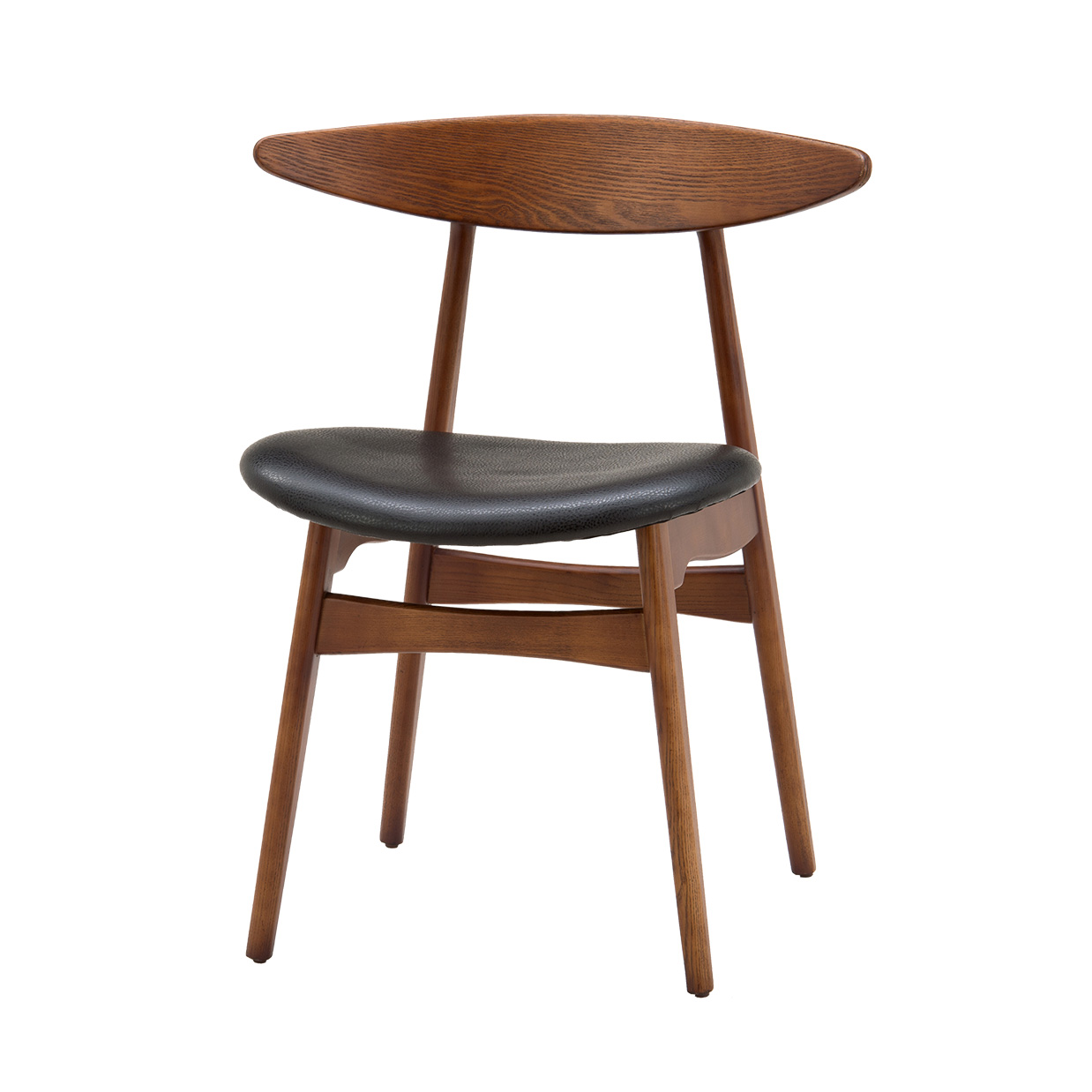 チェアRY54【送料無料】 ウォールナット/ブラック 通販|インテリア