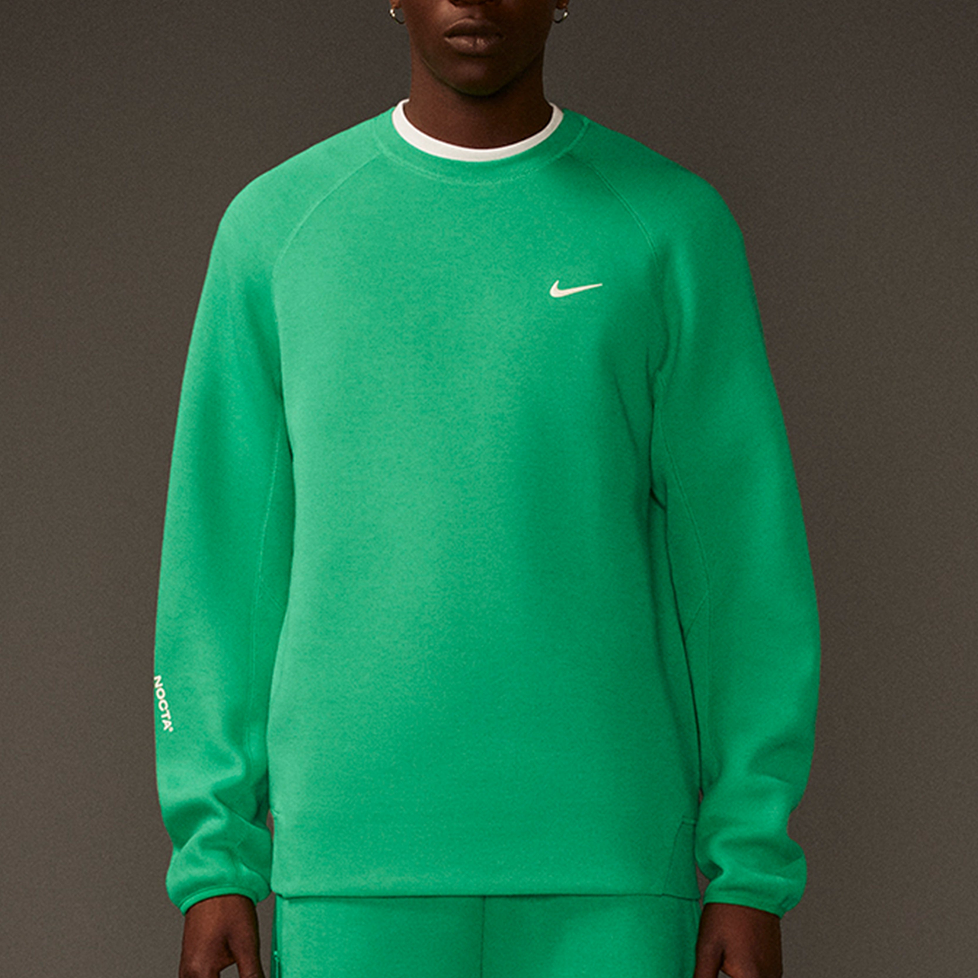 Tech Fleece Crew Stadium Green | NOCTA