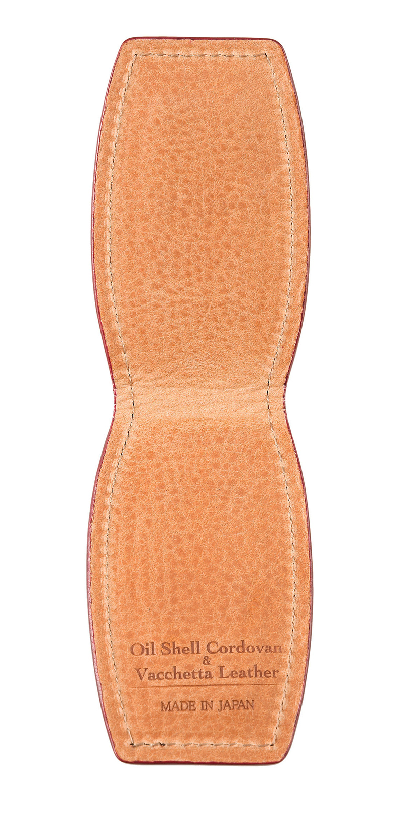 キプリス】マネークリップ□オイルシェルコードバン＆ヴァケッタレザー