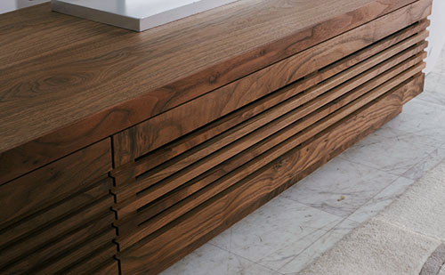 Jaggy(ジャギー) 天然木の美しさが活きるテレビボード 160サイズ