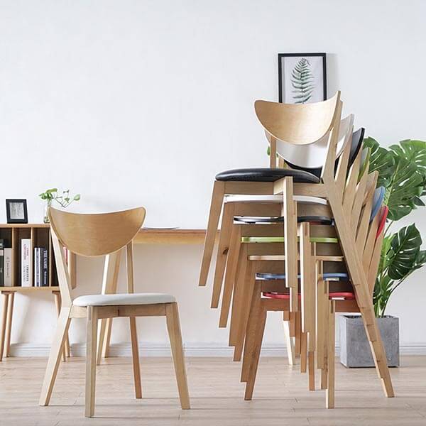 Nordmyra Chair | Knockdown Stackable Dining Chairs | NORPEL