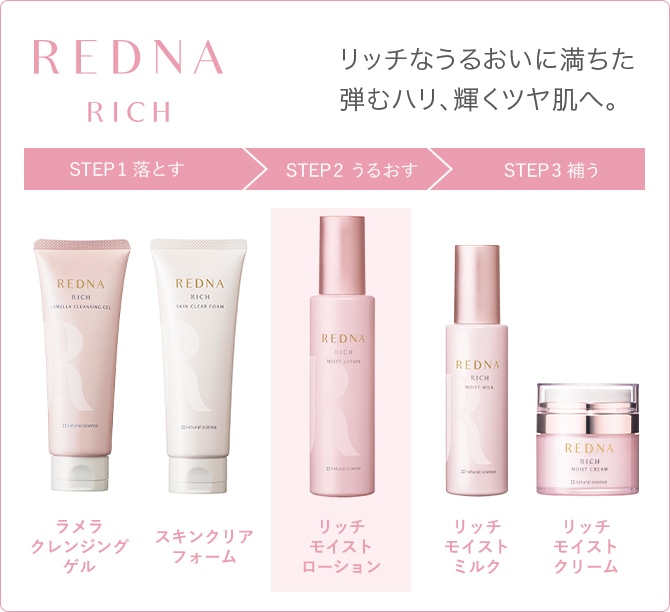 特別限定】レドナ リッチモイストローション｜敏感肌向けスキンケア