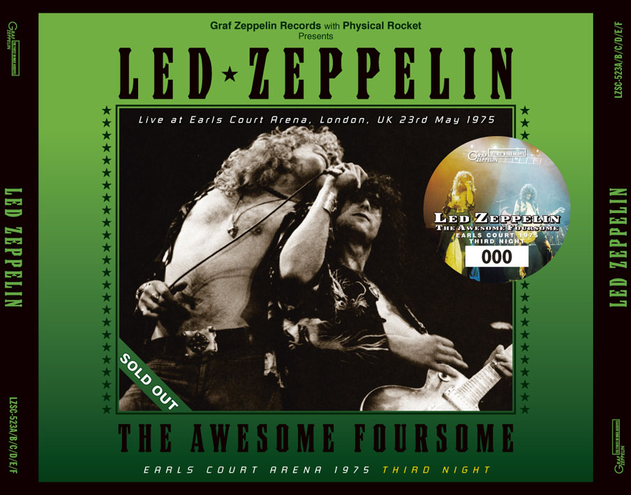 LED ZEPPELIN - THE AWESOME FOURSOME : EARLS COURT ARENA 1975 THIRD