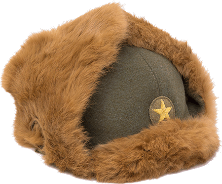 日本陸軍 将校 防寒帽 ミリタリーショップ 革ジャン 中田商店