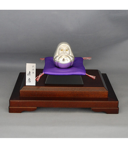 純銀製 置物「豆だるま」（銀） 森銀器製作所-商品詳細：浅草中屋