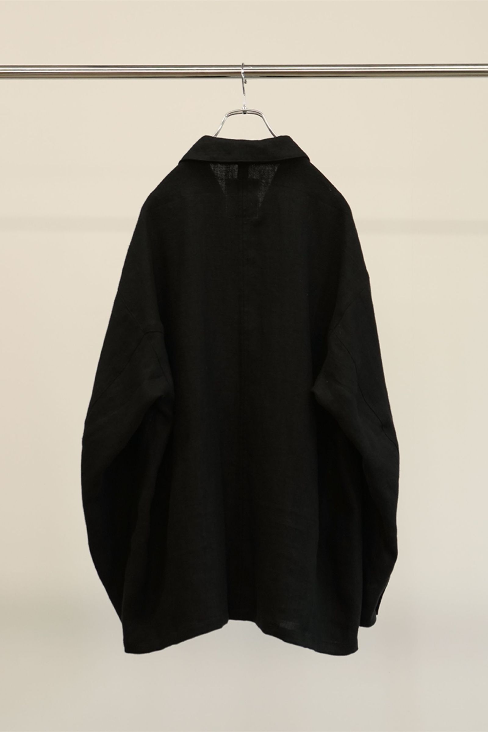 ANCELLM - LINEN COVERALL | BLACK | カバーオール | NapsNote