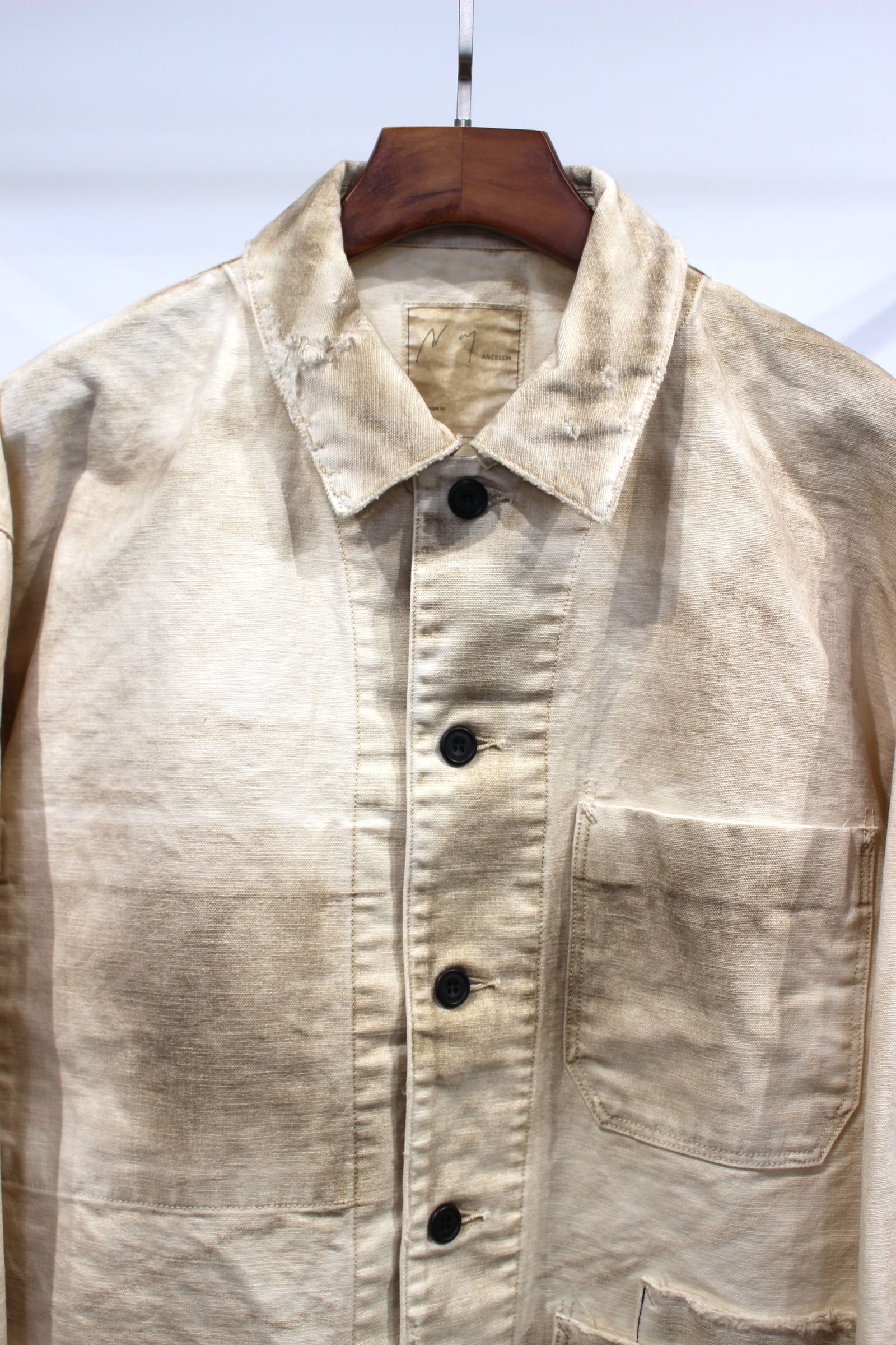 ANCELLM - UNEVEN PAINT COVERALL/BEIGE | NapsNote