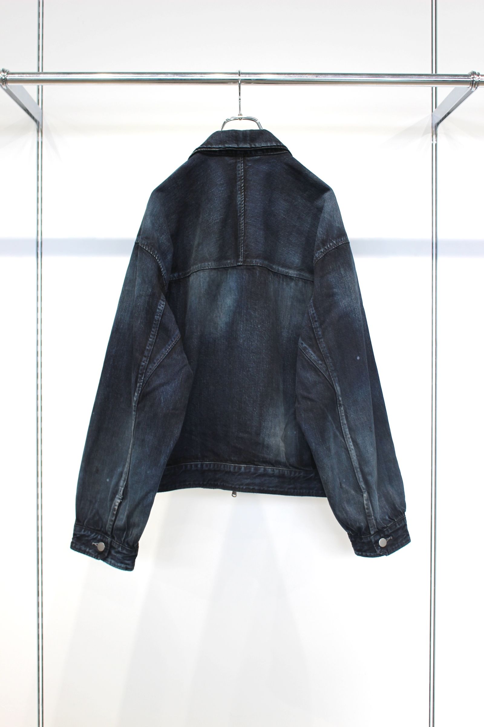 ANCELLM - DENIM ZIPUP JACKET | BLACK | デニムジャケット | NapsNote