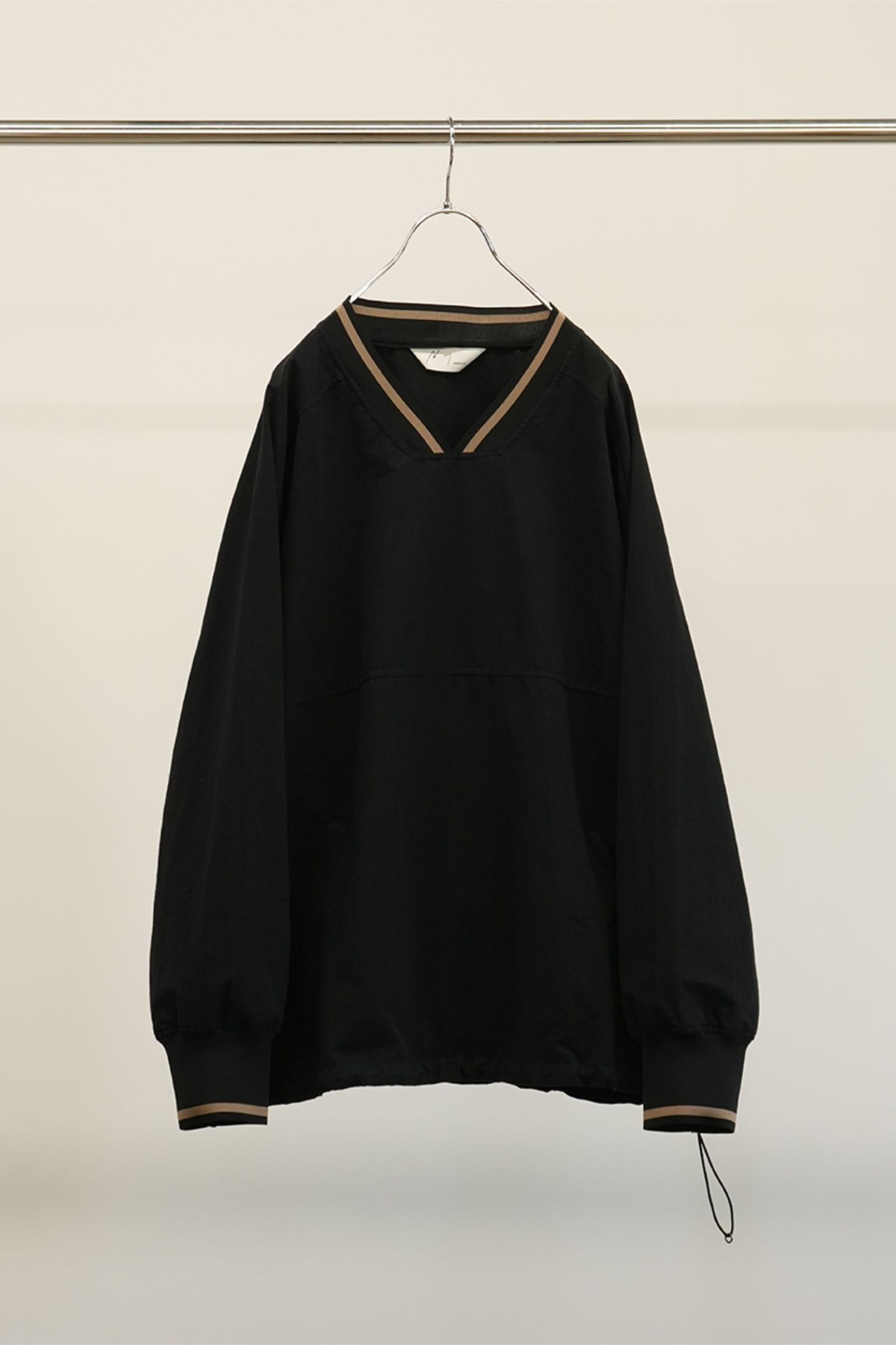 ANCELLM - C/N PULLOVER SHIRT | BLACK | プルオーバーシャツ | NapsNote