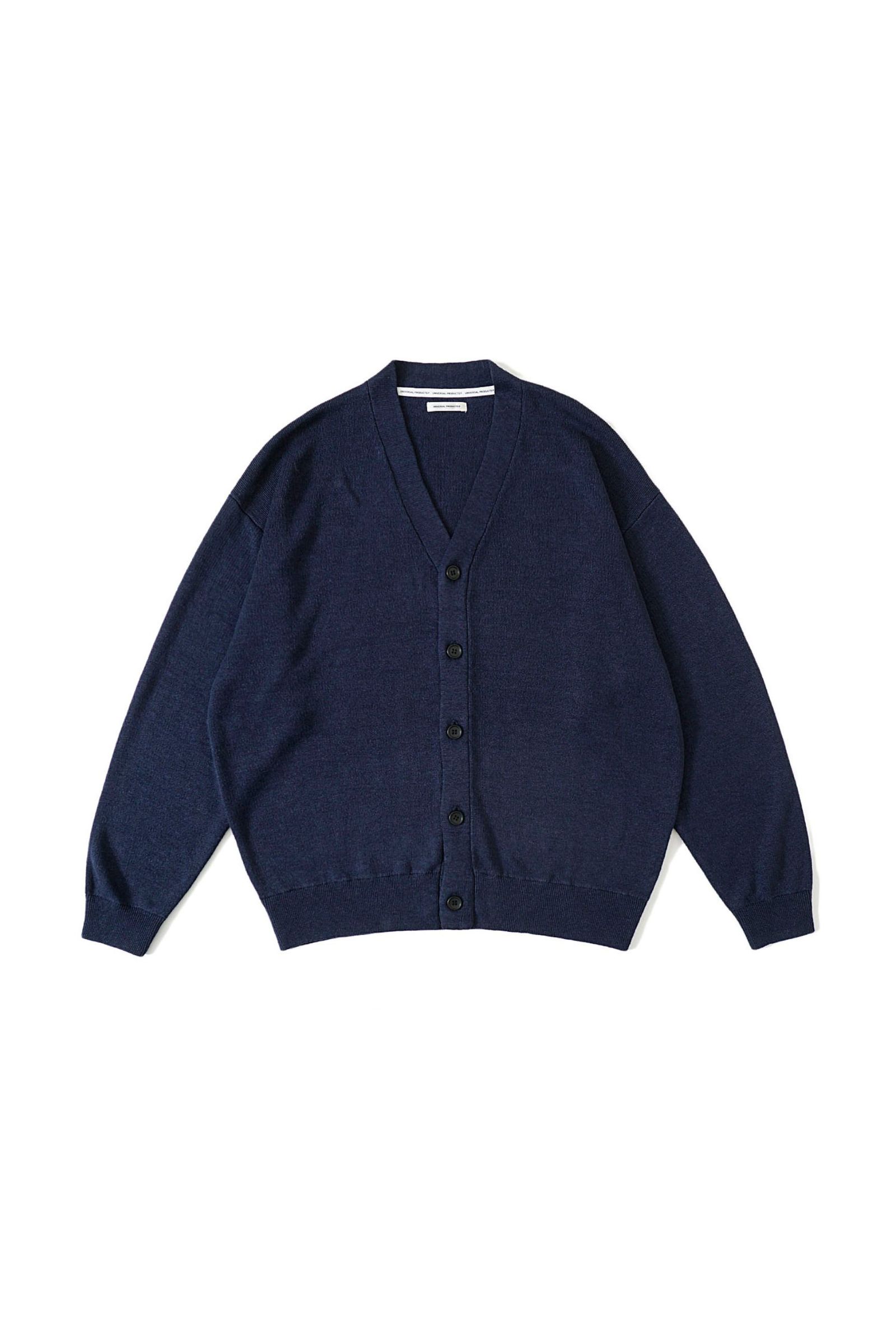 UNIVERSAL PRODUCTS - HEMP KINT CARDIGAN | NAVY | カーディガン