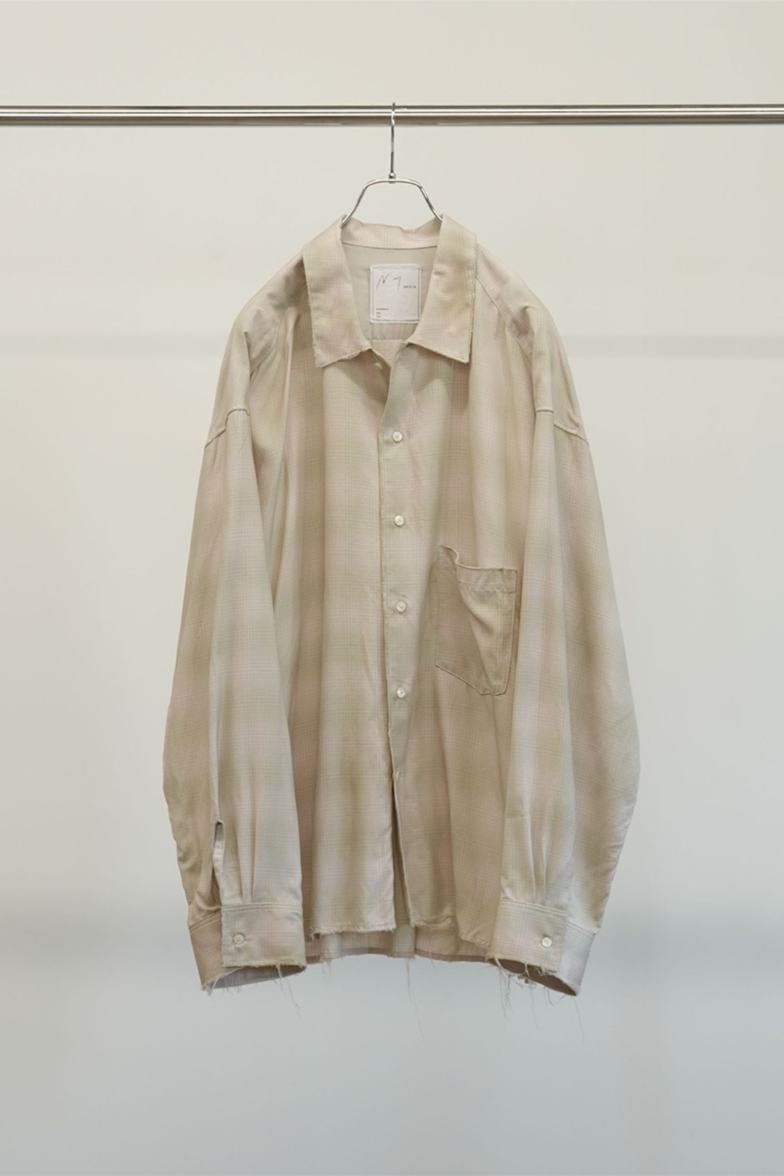 ANCELLM - OMBRECHECK SHIRT | PINK | チェックシャツ | NapsNote