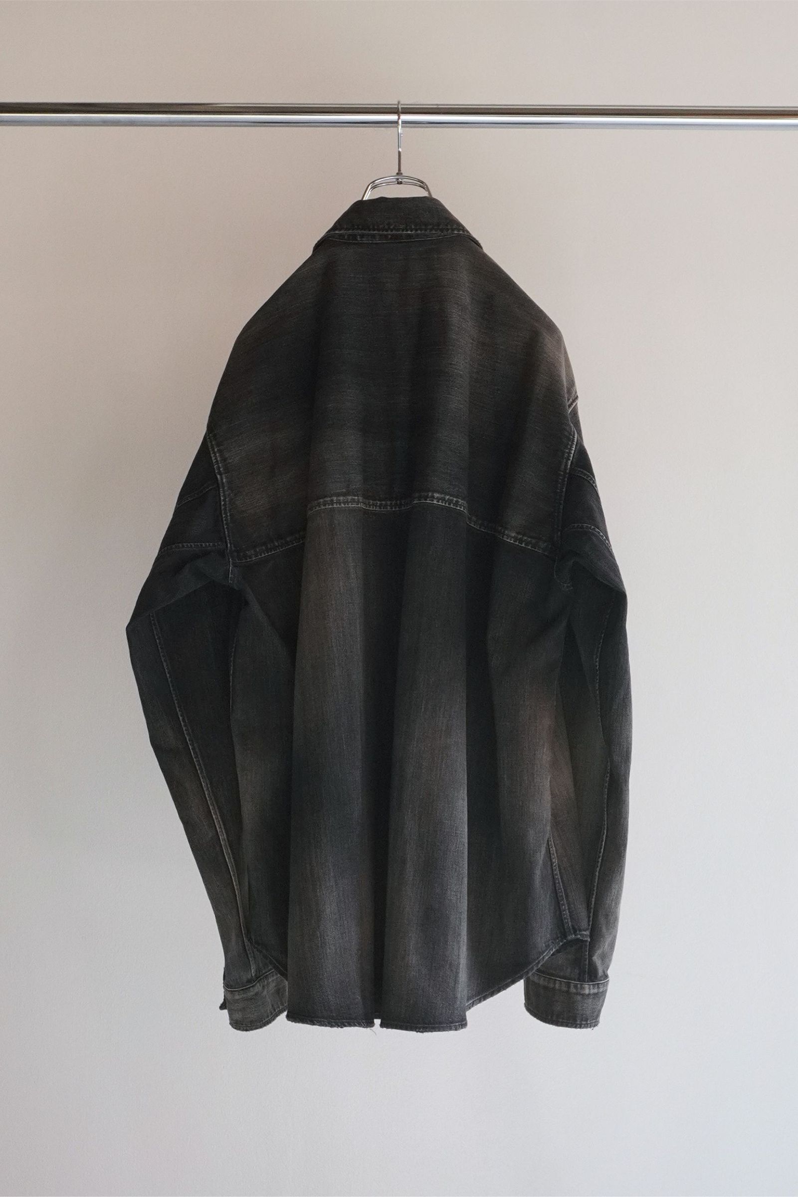 ANCELLM - DRESS DENIM SHIRT | BLACK | シャツ | NapsNote